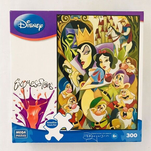 SEALED Disney Expressions 300 Piece Puzzle - Snow White & the Seven Dwarfs - Picture 1 of 7